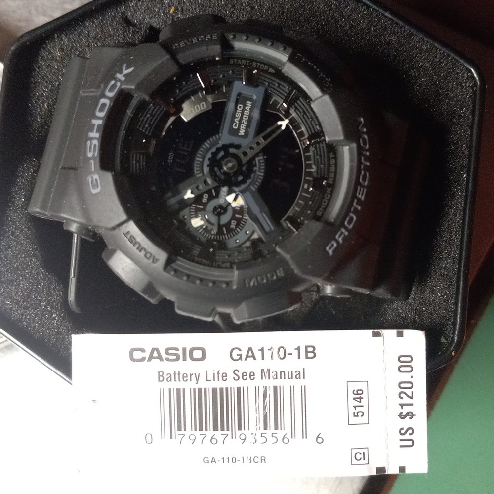 Casio shock resistant w.r. 20 bar g shock watch